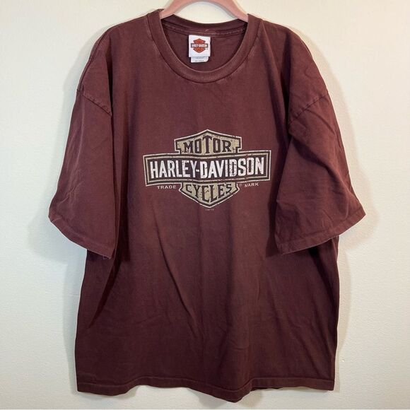 ✨ Harley Davidson Men’s Maroon Algona Iowa Shirt 2XL - Picture 1 of 11